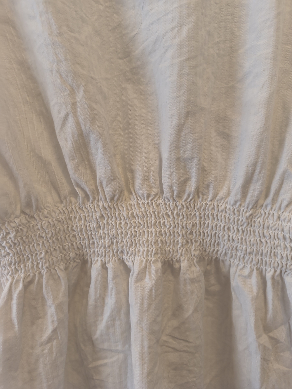 Brandy Melville White Puff Sleeve Lace Trim Blouse - Picture 8 of 9